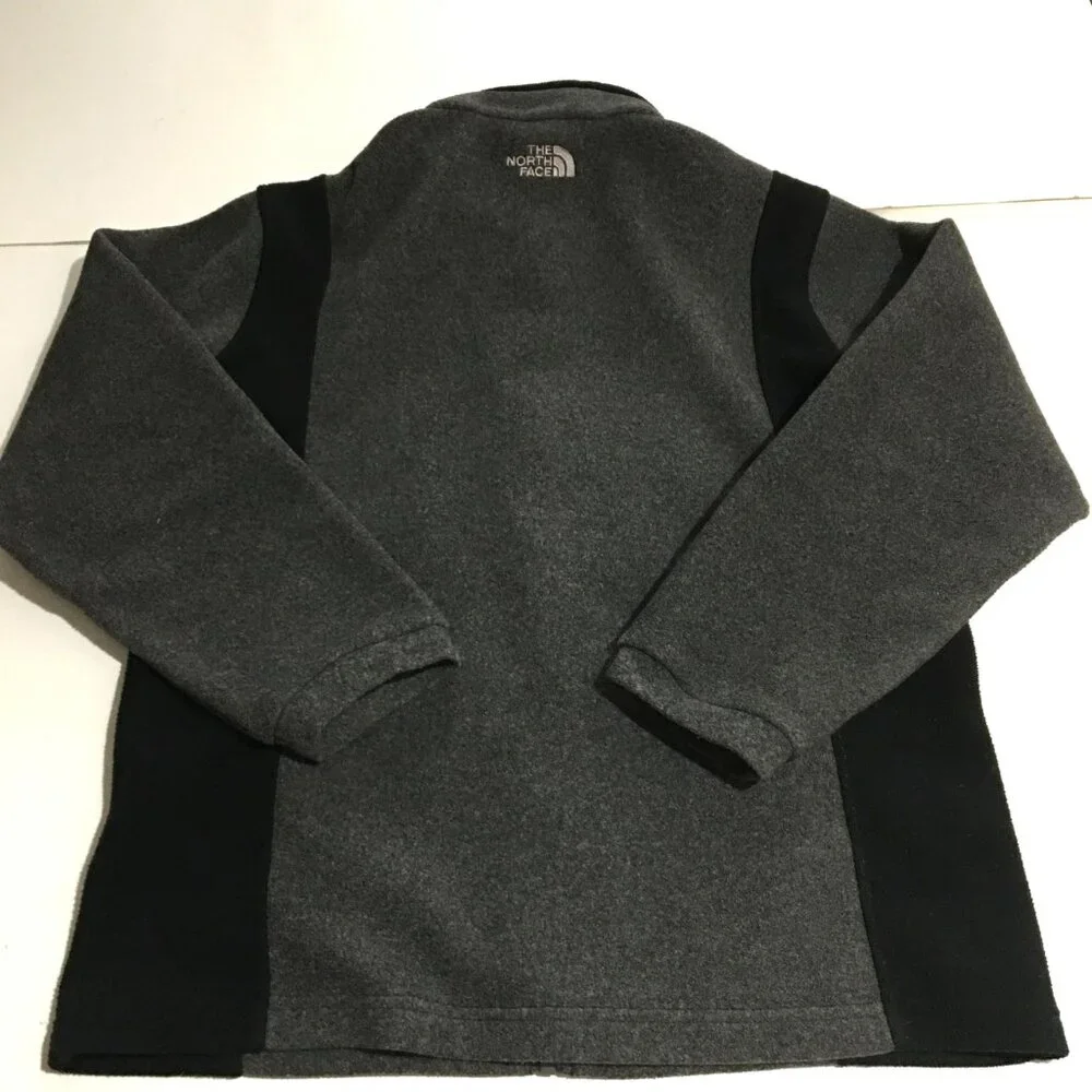 The North Face Boys Large Gray Fleece Jacket Full Zip